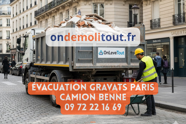 Évacuation de gravats à Paris et en Île-de-France