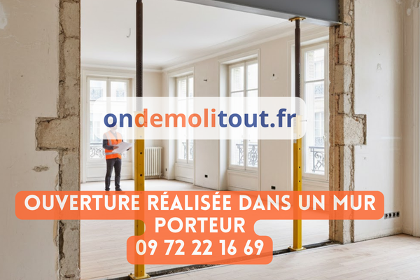 Ouverture de mur porteur à Paris et en Île-de-France